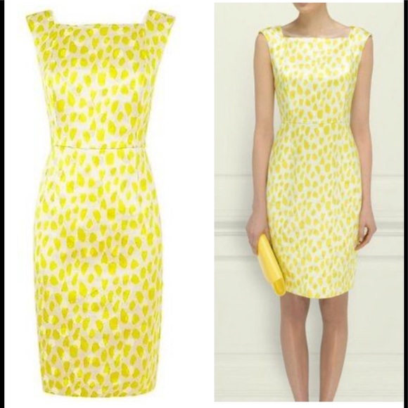 LK Bennett Dresses & Skirts - RARE LK Bennett Malone Dress in Lemon Sz US 6